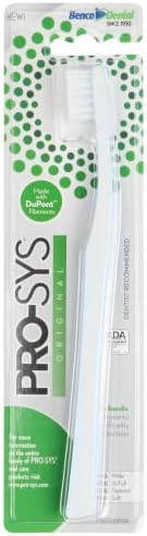 PRO-SYS® Soft Toothbrush for Adult with Sensitive Teeth & Gums, ADA Accepted, with 35-Tuft Wide Dupont® Tynex® Bristles, Pack of 4