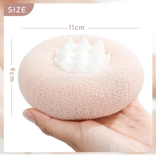 Super Soft Sunflower Suction Cup Bath Ball, 2025 Upgraded 2-in-1 Sunflower Bath Ball Exfoliating Shower Brushes, Sponge Cleaning Brush Suction Cup Bath Ball with Finger Rings (A-2Pcs)