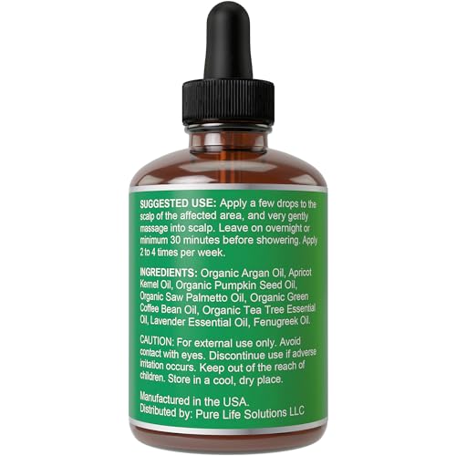 DHT Blocker for Women & Men - Vegan Thickening, Moisturizing & Strengthening Hair Serum - Topical Scalp Oil for Weak, Frizzy, Dry Hair - 1oz - DHT Blocking Oil