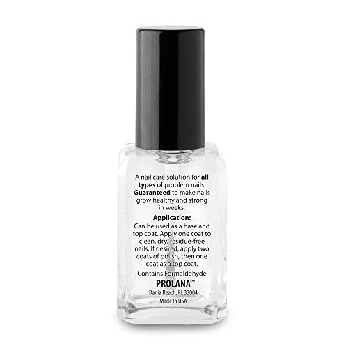 Nail Optimizer, Extra Strong Strengthener Base Coat for Weak and Damaged Nails, Nail Growth & Prevents Nails from Peeling, Stops Slipts, Chips & Strengthens, 0.5 oz