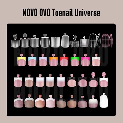 Short Toe Nail Tips White French Tip Press on with Moon Curve, BERRY PINK Thick Sharp Square Toenail Extension, Soft Gel False Nail Kit, Need Glue Builder Gel Top Coat x15 Sizes 240 pcs