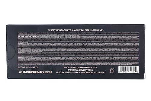 Whats Up Beauty - Desert Monsoon Eyeshadow Palette Talc Free Clean Cruelty Free Made in Italy Sustainable Makeup