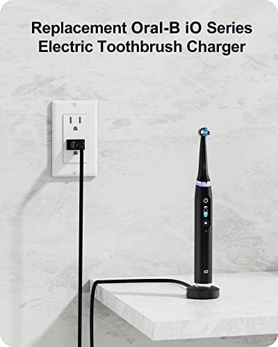 WUKUR Magnetic Charger Replacement for Oral-B iO Series 7/8/9 Electric Toothbrush, Magnetic Charging Base Compatible with Oral-B Electric Toothbrush iO Series (Black)