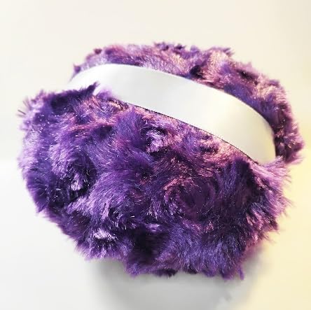 Violet Silky Powder Puff for Dusting Powder Large 4 1/2 Inch Diameter