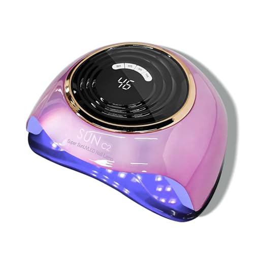 UV LED Nail Lamp, 288W Professional Nail Dryer for Gel Polish, 63 LED Beads Automatic Sensor Nail Curing Lamp with 4 Timer for Woman Girl Salon at Home