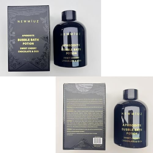 Premium Bubble Bath Long Lasting Foaming Bubbles Romantic Bath for Couples Cherry Chocolate Oud Moisturizing Relaxing Stress Relief Calming Spa Gift