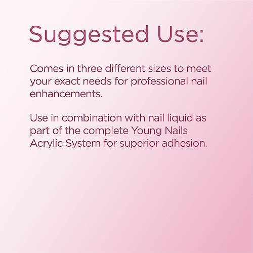 Young Nails Acrylic Cover Powder - Self-Leveling Acrylic Nail Powder, Clear Nude Pink White Acrylic Powder for Nail Extenstion, Professional Grade, Superior Adhesion, Color - Flamingo, 45g