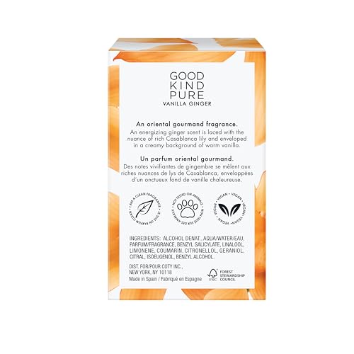 Vanilla Ginger Body Mist Spray - Energizing, Gourmand Fragrance - A blend of Casablanca Lily & Warm Vanilla - Clean, Vegan, & Long-Lasting Formula - 8.4 Fl Oz