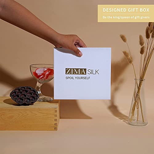 ZIMASILK 22 Momme 100% Mulberry Silk Bonnet for Sleeping & Women Hair Care, Highest Grade 6A Silk Hair wrap for Sleeping with Premium Elastic Stay On Head (1Pc, Rose Gold)
