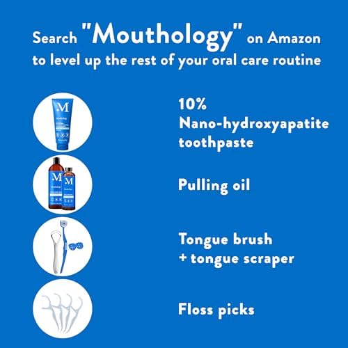 Mouthology Coconut Oil Pulling for Teeth and Gums 16oz (Made in USA), Whitening Pulling Oil Coconut Mint Mouthwash for Fresh Breath Ayurvedic Oil Pulling Mouth Gum Health Oral Care