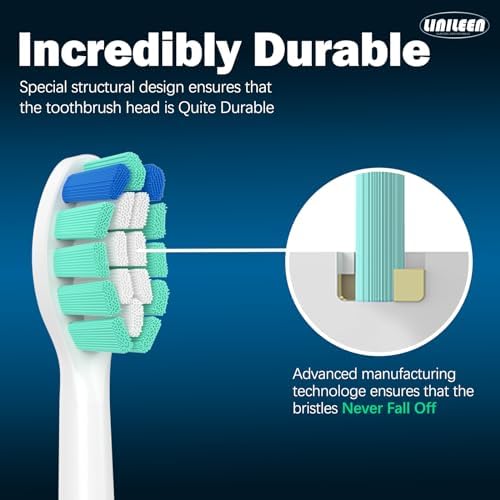 Replacement Heads for Philips Sonicare,Compatible with Toothbrush Electric Sonic C1,C2,C3,4100,G2,G3,W3,for DiamondClean 9500,ExpertClean 7500,FlexCare,HealthyWhite,Protective Clean 5100,6100,10 Pack