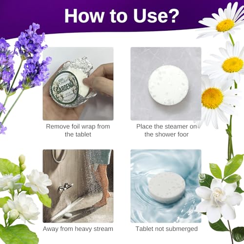 W&E Choice Shower Steamers Aromatherapy - Shower Bombs with Natural Essential Oils for Daily Relaxation & Stress Relief, Birthday Gifts for Women & Men, Mom, Teen 8 Pack