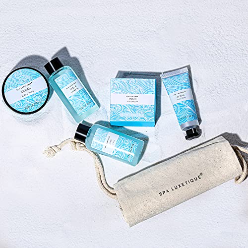 Spa Luxetique Spa Gift Set for Women,Ocean Spa Set Includes Body Lotion, Shower Gel,Bubble Bath, Hand Cream,Bath Gifts for Women, Christmas Gifts