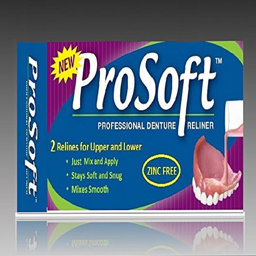 Prosoft Denture Reliner - 3 Pack (Will Reline 6 Individual Denture Plates)