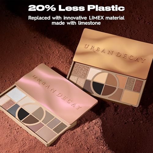 URBAN DECAY Naked Shaped Eyeshadow Palette - Multi-Use Cool-Toned Neutral Eye & Face Palette, 14 Crease-Resistant & Transfer-Resistant Shades, Up to 16 HR Wear, Sculpting Creams, Defining Powders