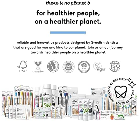 The Humble Co. Plant Based Electric Toothbrush Heads 4pk - Replacement Heads Compatible with Philips Sonicare Toothbrush, Helps Remove Plaque and Eliminate Bad Breath (Charcoal)