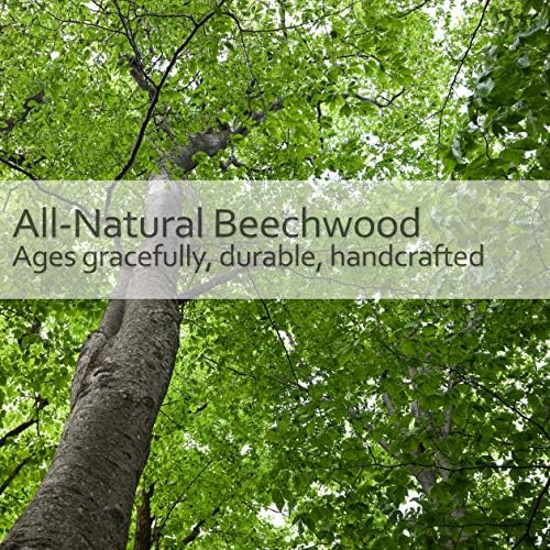 REDECKER Beechwood Bath and Shower Brush - Boar Bristle Back Brush Shower - 17-3/4 inch Handle for Hard-to-Reach Areas - Natural Pig Bristle Fibers Remove Dead Skin - Long Handled Bristle Shower Brush