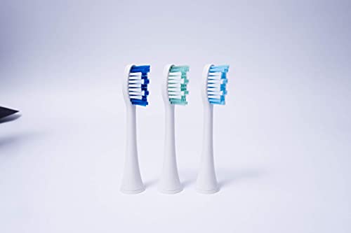 Elements Toothbrush Heads - Compatible With Elements Sonic Toothbrush, Large, Soft Bristles, Large- Replacement Brush Heads, Large (Pack of 3)