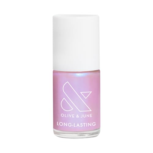Olive & June Long-Lasting Nail Polish Plump, Gel-Like Finish No Lamp Needed, Lasts up to 10 days Salon-Quality Color at Home 15-Free, Vegan & Cruelty-Free, Chip-Resistant Shine Pink Goldfish