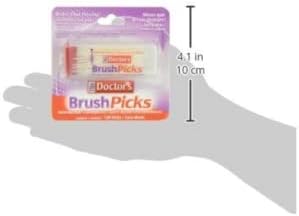 The Doctor's BrushPicks Interdental Toothpicks, 120 Count. (Pack of 10)