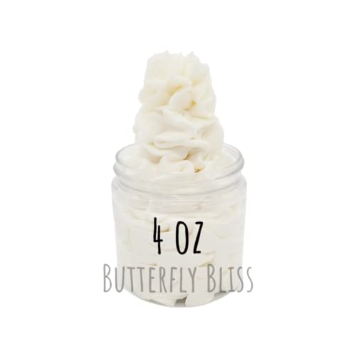 Butt Naked Whipped Body Butter, natural lotion, organic, 4oz jar, made with shea butter, mango butter, coconut oil, almond oil
