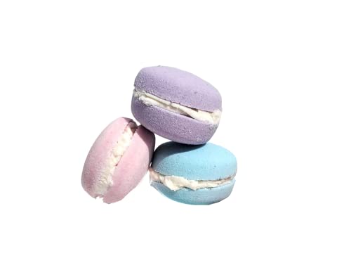 Macaron Bath Bombs Gifts Set 6 per box, Fizzies, Dried Bubble bath frosting, YOU Pick color and Scent, Party Favor, Bubble Bath. Handmade, Birthday Mothers Day Gifts idea for Her/Him, Wife, Girlfriend