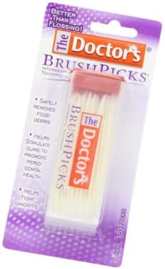The Doctor's BrushPicks Interdental Toothpicks, 120 Count. (Pack of 10)