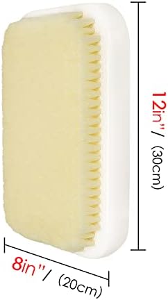 Wall Mounted Back Scrubber for Shower, Exfoliating Bath Wash Pad, Hands-Free Back Body Brush Scrubber for Men Women