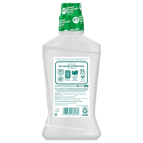 Tom's of Maine Long Lasting Wicked Fresh Mouthwash, Cool Mountain Mint - 16 oz - 2 pk by Tom's of Maine