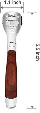ZIZZON Foot Care Pedicure Callus Shaver Hard Skin Remover Wood Handle 70 Blades