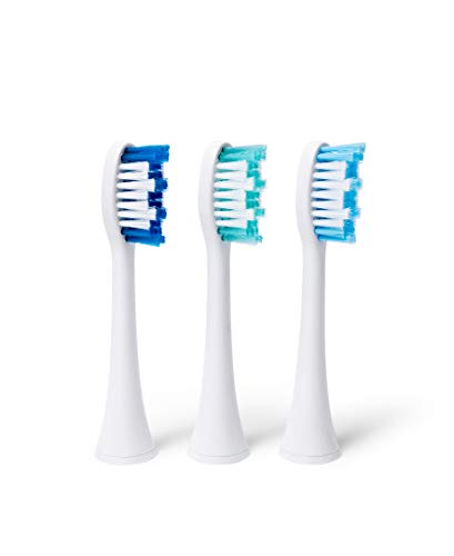 Elements Toothbrush Heads - Compatible With Elements Sonic Toothbrush, Large, Soft Bristles, Large- Replacement Brush Heads, Large (Pack of 3)