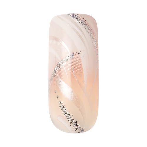 Gold Finger Gel Glam Design Nails (3 PACK)