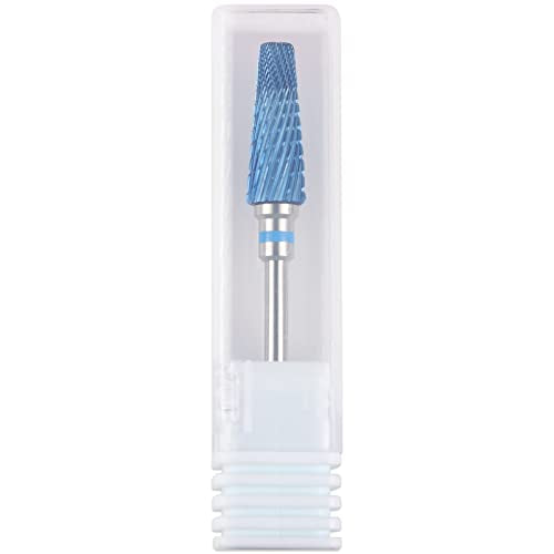 PANA 5-in-1 Pro Upgraded Multi-Function Drill Bit 3/32" Shank Size - (Blue, 2X Coarse to 2X Fine) - Mix Size Tungsten Drill Bit Fast Remove Acrylic Hard Gel Nail for Manicure Pedicure
