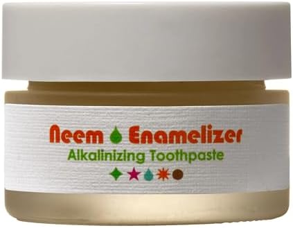 Living Libations - Organic Neem Enamelizer Toothpaste | Natural, Wildcrafted, Vegan Clean Beauty (.5 oz | 15 ml)