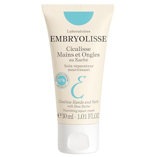 Embryolisse Cicalisse Hands and Nails Cream with Shea Butter & Glycerin. Soothes, Restores Dry & Damaged Skin, and Strengthens Nails, 1.01 fl oz