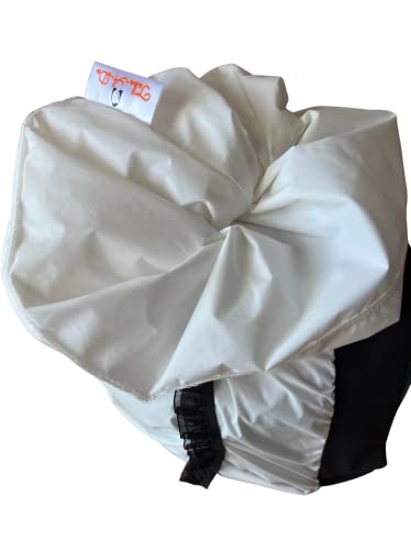 Luxury Waterproof Shower Cap - Innovative Open-Ended Design - White
