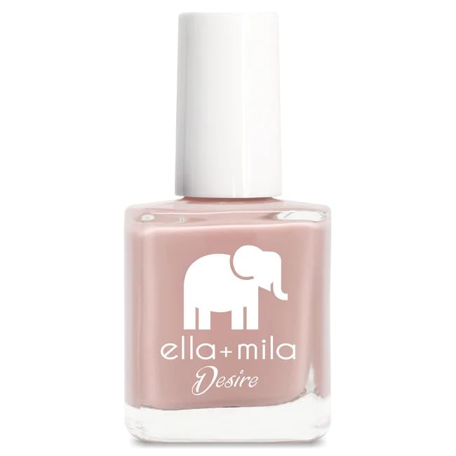 ella+mila Desert Suede Nail Polish - Quick Drying Nude Nail Polish - "17-Free" & Chip Resistant Nude Brown Nail Polish - Vegan & Cruelty-Free Regular Nail Polish - Fast Dry Nail Polish (0.45 Fl.Oz.)