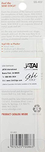 SEKI EDGE SS-402- Nail File with Pusher