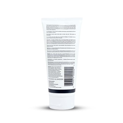Nordic Care Foot Care Cream, 6 oz. | Foot Lotion for Cracked & Dry Skin | For Dry Feet, Cracked Heels & Callus Removal | Hypoallergenic & Lanolin-free | Essential Oils, Eucalyptus, Urea & Glycerin