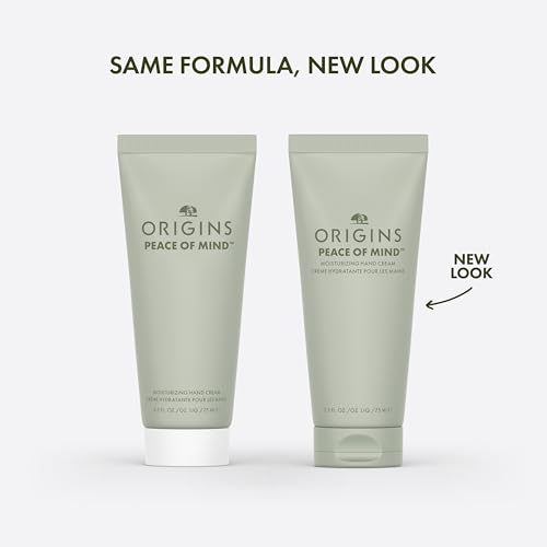 Origins Peace of Mind Moisturizing Hand Cream | Hydrates & Softens Dry Skin | Hand Lotion With Plant-Derived Glycerin, 2.5 Fl Oz