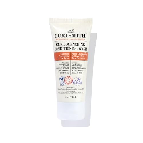 Curlsmith - Best Sellers Travel Size Kit for all curl types. Includes Strength, Moisture, and Scalp Recipes | Pre-Shampoo Treatment, Shampoo & Conditioner, Leave-In Conditioner, and Styling Soufflé.