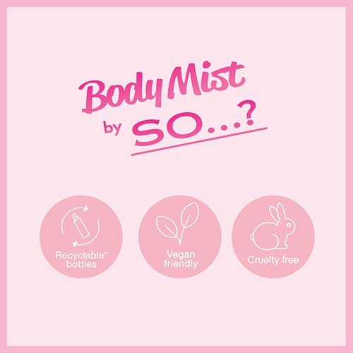 So…? Cotton Candy Body Mist for Women - 3.5 oz Body Mist - Pack of 3