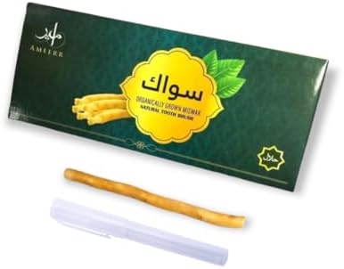 Miswak Stick for Teeth Organic | Natural Toothbrush Whitening Kit | Premium Quality Miswak | Siwak Toothbrush Stick | Natural Chew Sticks for Humans | with Pen-Holder | African Miswak Stick