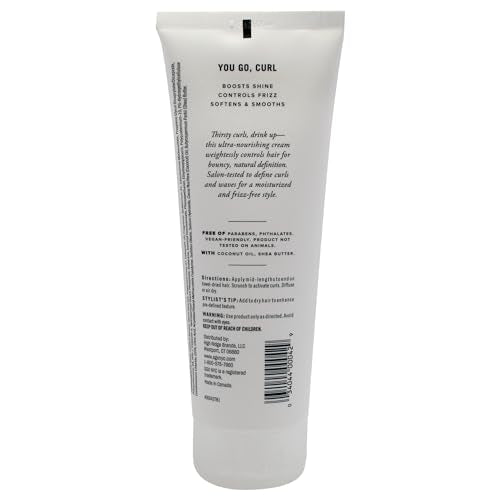 SGX NYC Curl Power Cream - Curly Hair Products for Frizz Elimination - Curl Cream with Coconut and Shea Butter for Curly and Wavy Hair - 7 oz