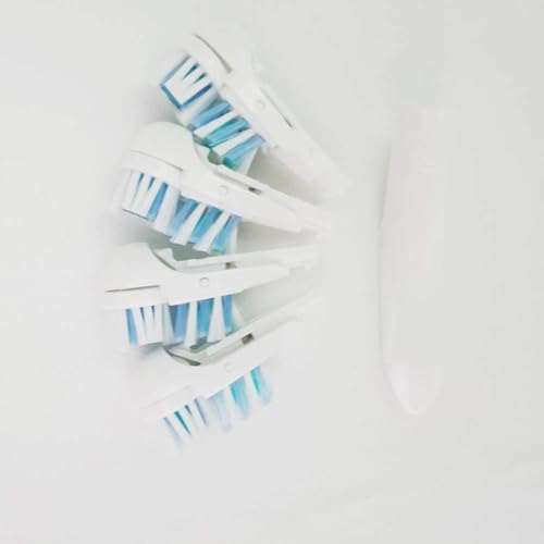 Sensitive Replacement Electric Replacement Toothbrush Heads (4 Count), Dual Clean Rotating Sets Compatible with Braun Oral B Cross Action Power 3733 4732