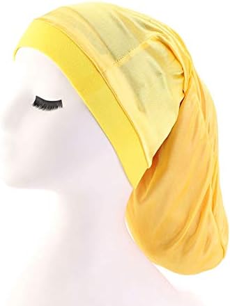 Unisex Spandex Braids & Dreadlocks Cap 3 Packed,Jumbo Satin Night Sleep Bonnet Hair Covers for Men Women