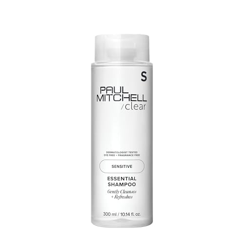 Paul Mitchell Clear Essential Shampoo, Fragrance Free, For Sensitive Scalp + Skin, 10.14 fl. oz.