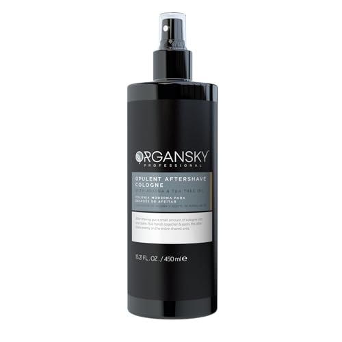 Organsky After Shave Cologne – Opulent Scent, Softens Skin, Refreshes Post-Shave, with Jojoba Oil, Aloe Vera & Witch Hazel, 15.21 fl oz (450ml)