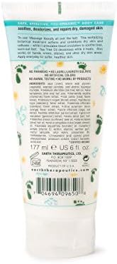 Earth Therapeutics Tea Tree Oil Foot Balm – Australian Tea Tree Oil w/Aloe Vera & Chamomile – Hydrates, Softens & Conditions Dry Cracked Feet, Heel and Calluses – Soothe Irritated Skin – 6 Oz
