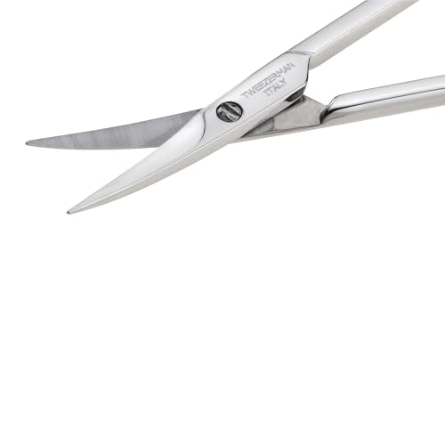 Tweezerman Long Lasting Sharp Cuticle Scissors, Nickle Plated